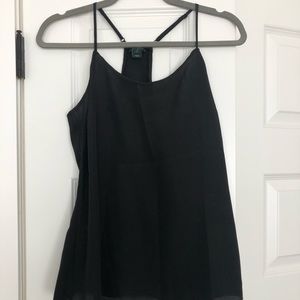 J. Crew black silky tank top